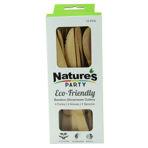 Packnwood BAMBI Bamboo Cutlery Kit L:6.25in W:2in - iFoodservice Online