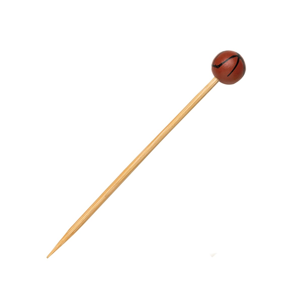 Packnwood Bamboo Basketball Skewers L:4.7in - iFoodservice Online