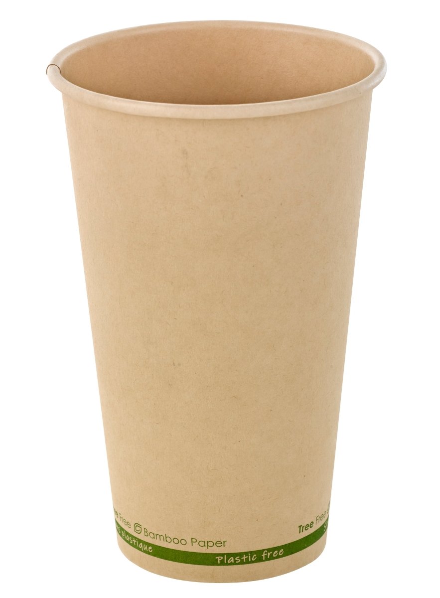 Packnwood Bamboo Fiber Cup Plastic Free 16oz D:3.5in H:5.4in - iFoodservice Online