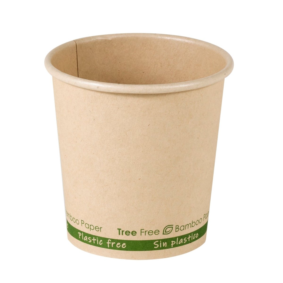 Packnwood Bamboo Fiber Cup Plastic Free 4oz D:2.4in H:2.4in - iFoodservice Online
