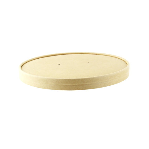Packnwood Bamboo fiber paper lid D:7.3in H:0.63in - iFoodservice Online
