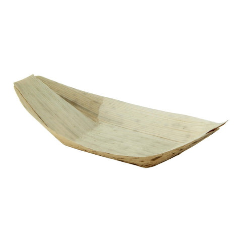 Packnwood Bamboo Leaf Boat 2oz L:4.9in W:2.3in H:0.4in - iFoodservice Online