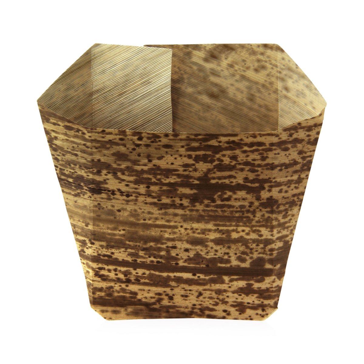 Packnwood Bamboo Leaf Scoop/Tray 7oz H:Back:5.2in H:Front:3.7in W:3.5in - iFoodservice Online