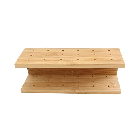Packnwood Bamboo Reusable Cake Pop Stand 18 Holes L:7.9in H:2.75in - iFoodservice Online