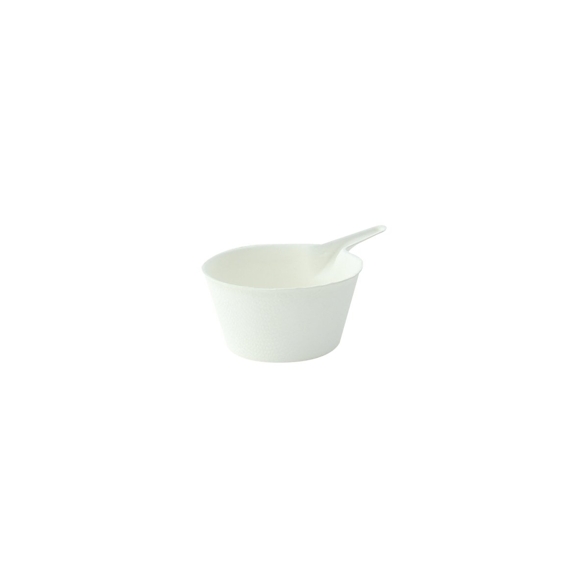 Packnwood Bio n Chic Deep pan White Sugarcane Dish 2oz D:2.2in L:3.6in H:1.15in - iFoodservice Online