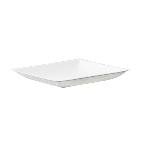 Packnwood Bio n Chic Mini White Sugarcane Plate (No added PFAs) L:3.5in W:3.5in H:0.45in - iFoodservice Online