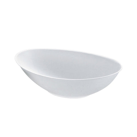 Packnwood Bio n Chic Oval White Sugarcane Bowl 34oz L:9.4in W:5.7in H:2.5in - iFoodservice Online