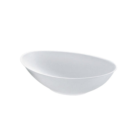 Packnwood Bio n Chic Oval White Sugarcane Bowl (No added PFAs) 24oz L:8.6in W:5.5in H:2in - iFoodservice Online