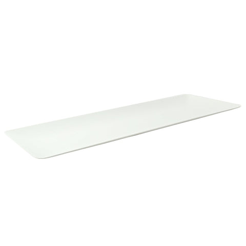 Packnwood Bio n Chic Rectangular White Sugarcane Tray L:15.7in W:6in H:0.45in - iFoodservice Online