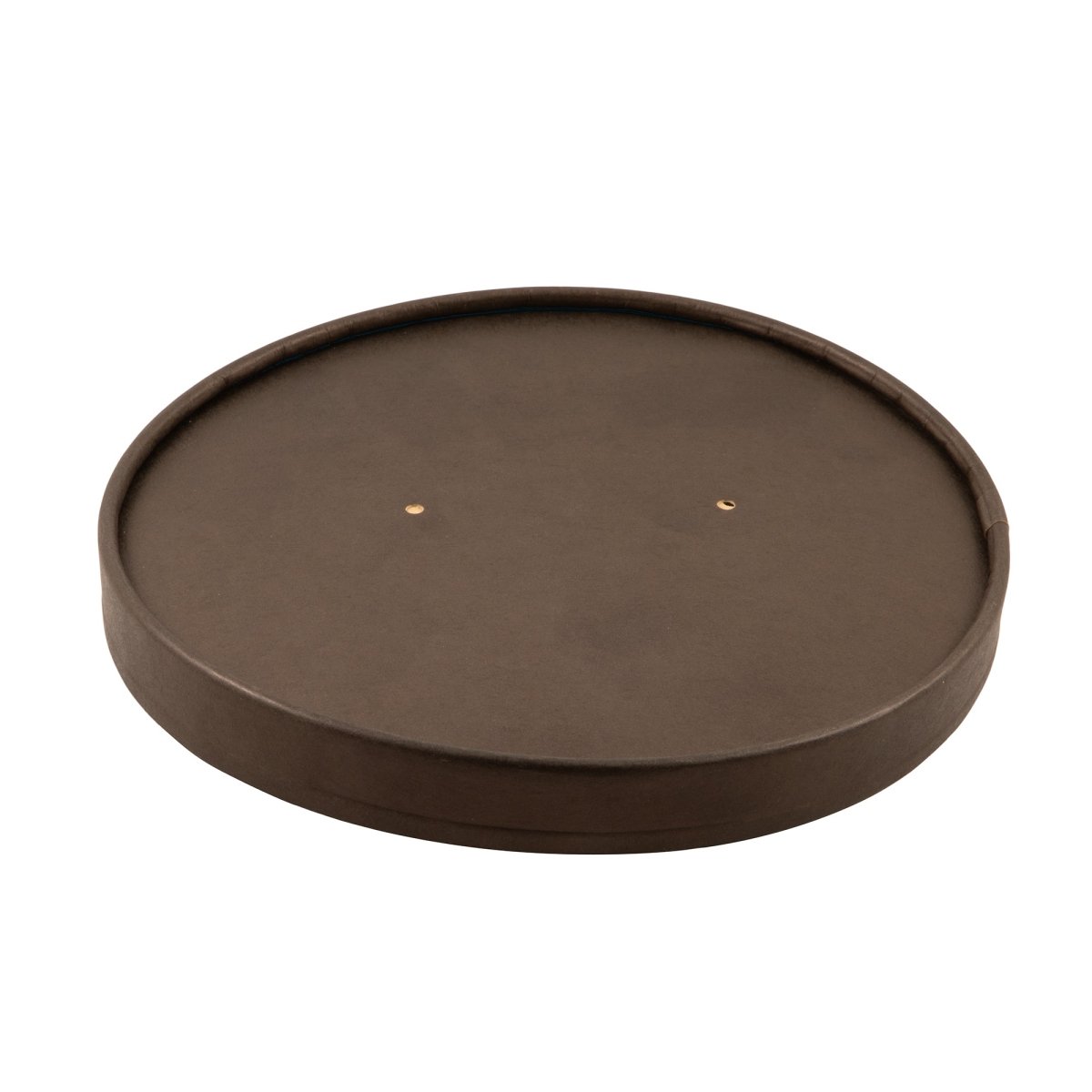 Packnwood Black / kraft paper lid for "Buckaty" D:5.91in H:0.63in - iFoodservice Online