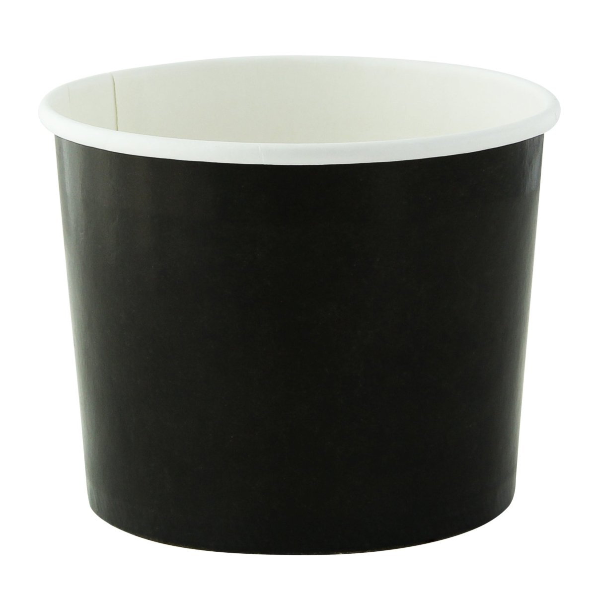 Packnwood Black Paper Cup 10oz D:3.5in H:3in - iFoodservice Online