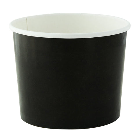 Packnwood Black Paper Cup 10oz D:3.5in H:3in - iFoodservice Online