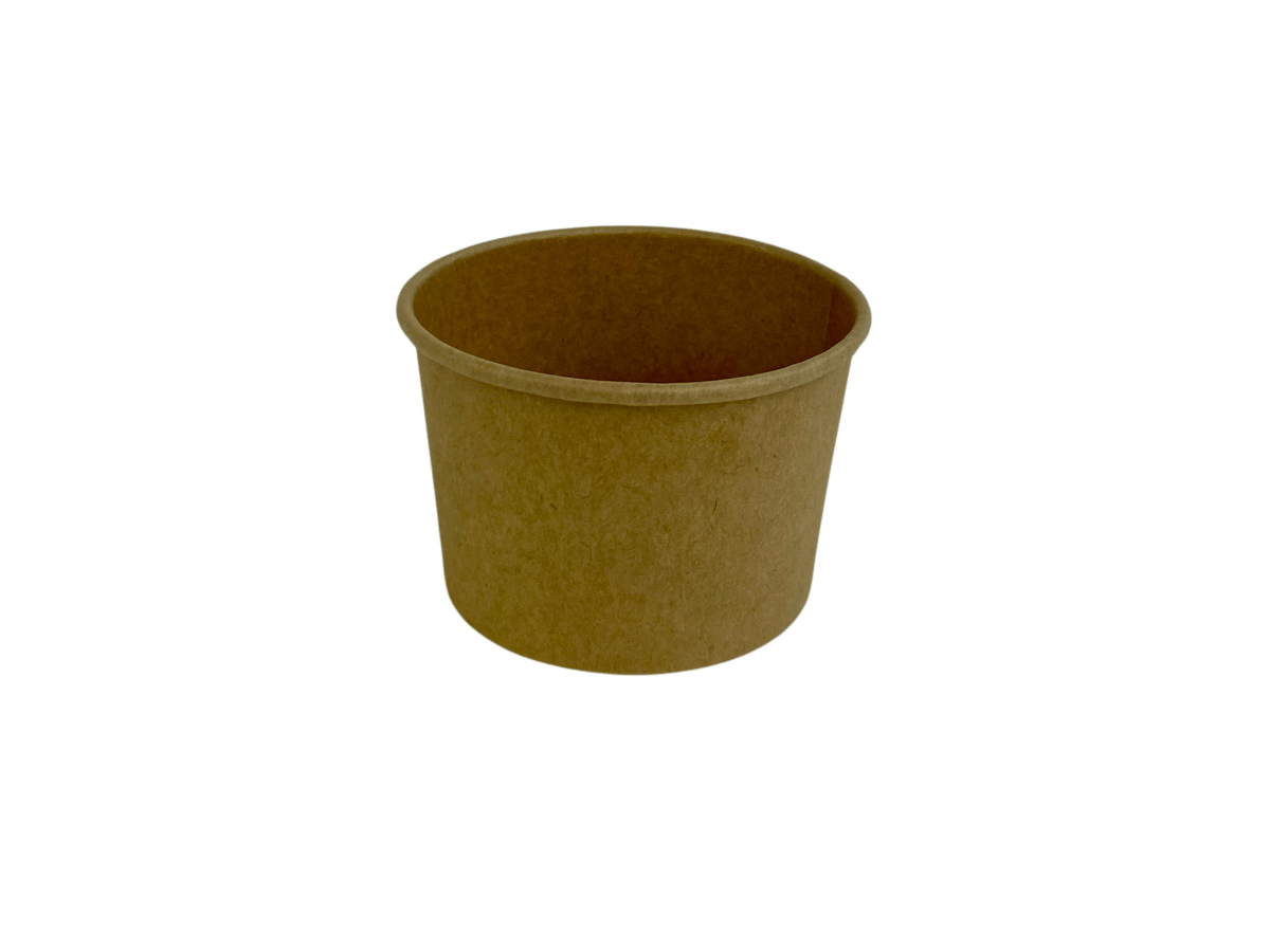 Packnwood Brown Kraft Hot & Cold Paper Cup 4.2oz D:2.9in H:1.8in - iFoodservice Online