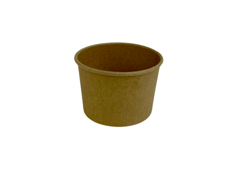 Packnwood Brown Kraft Hot & Cold Paper Cup 4.2oz D:2.9in H:1.8in - iFoodservice Online