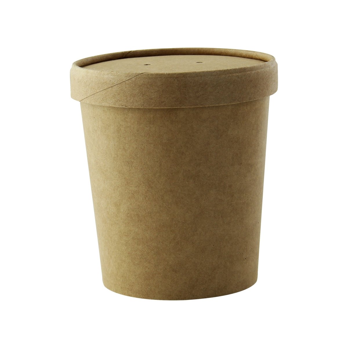Packnwood Brown Kraft Soup Cup with Kraft Lid Included: 16oz D:3.8in H:4in - iFoodservice Online
