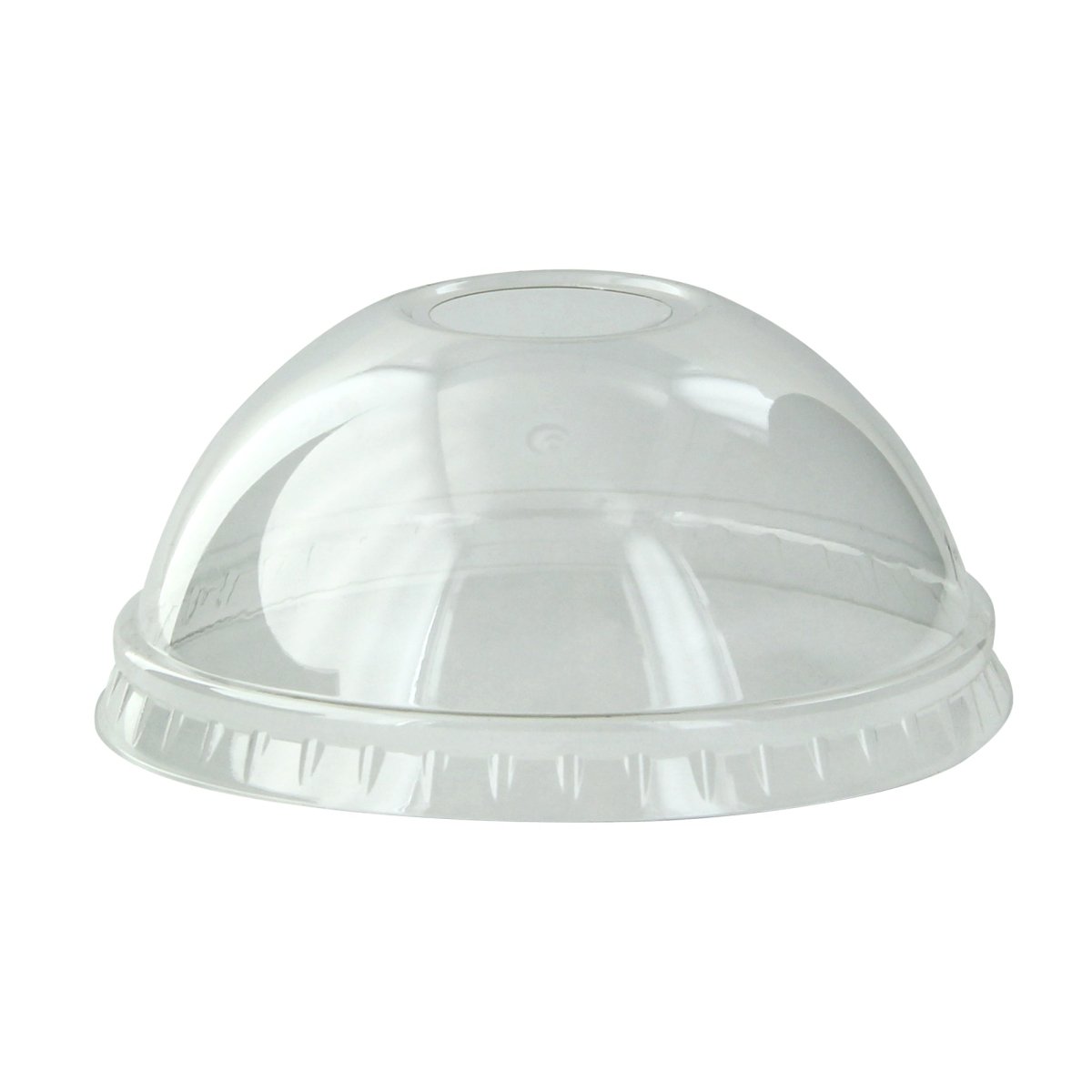 Packnwood Clear PET Dome Lid With Hole for 210POC181N & 210POB181 & 210POC320N & 210GPU12 D:3.5in - iFoodservice Online