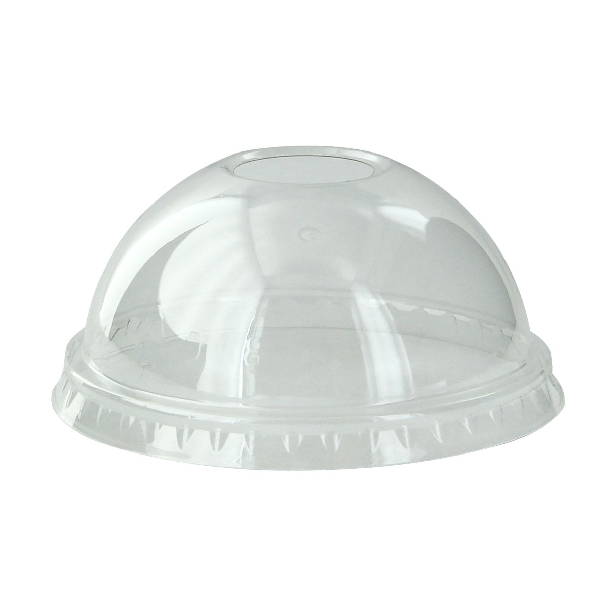 Packnwood Clear PET Dome Lid With Hole for 210POC81N & 210POB80 & 210POC121N & 210POB121 D:2.9in - iFoodservice Online