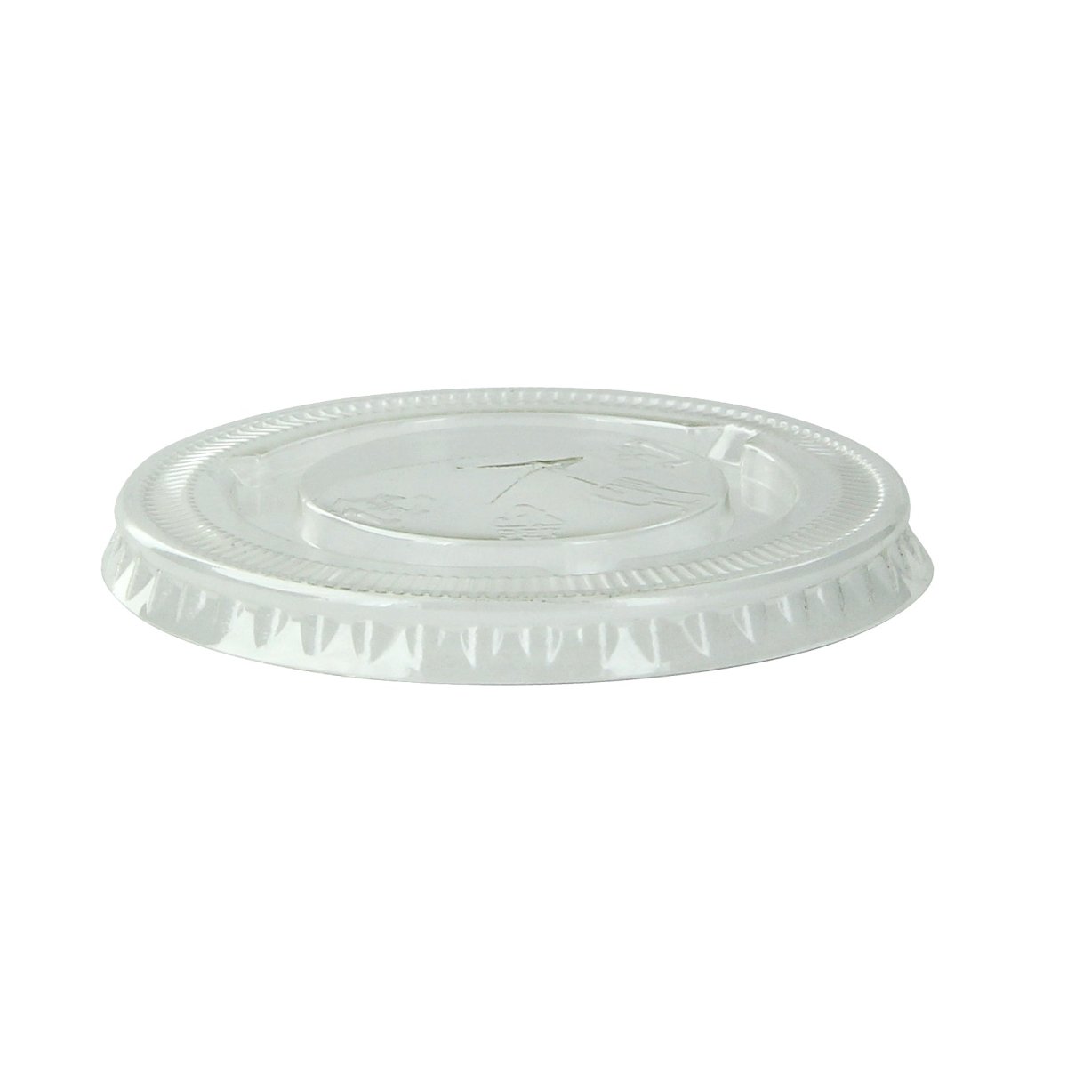 Packnwood Clear PET Flat Lid With Hole for 210POC81N & 210POB80 & 210POC121N & 210POB121 D:2.91 H:0.3in - iFoodservice Online