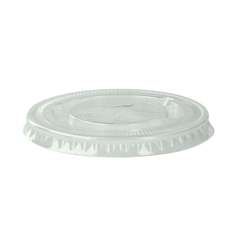 Packnwood Clear PET Flat Lid With Hole for 210POC81N & 210POB80 & 210POC121N & 210POB121 D:2.91 H:0.3in - iFoodservice Online