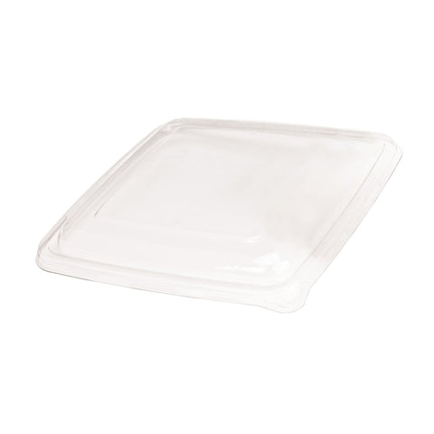 Packnwood Clear PET Lid for 210APOUP1000 L:9.25in W:9.25in H:1.1in - iFoodservice Online