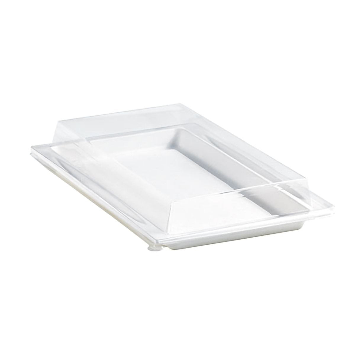 Packnwood Clear PET Lid For 210APUTRP12 L:10.9in W:7.75in H:1.45in - iFoodservice Online