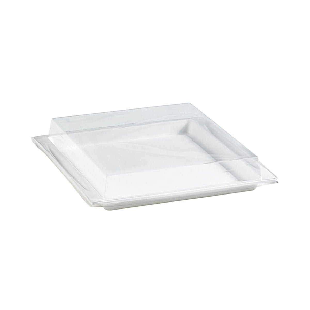 Packnwood Clear PET Lid For 210APUTRP3 L:10.4in W:10.8in H:1.4in - iFoodservice Online