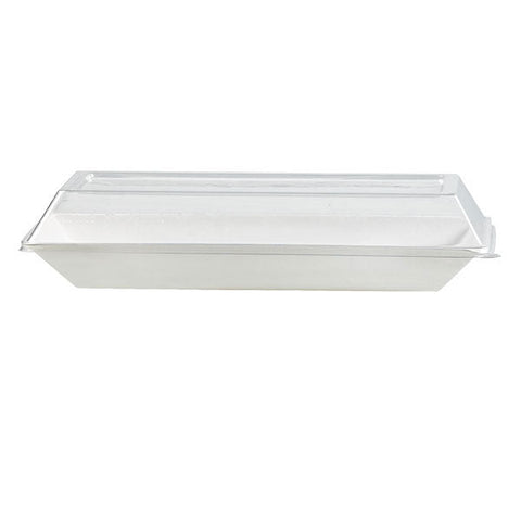 Packnwood Clear PET Lid for 210ECOD2724 L:10.3in W:5.19in H:1.29in - iFoodservice Online