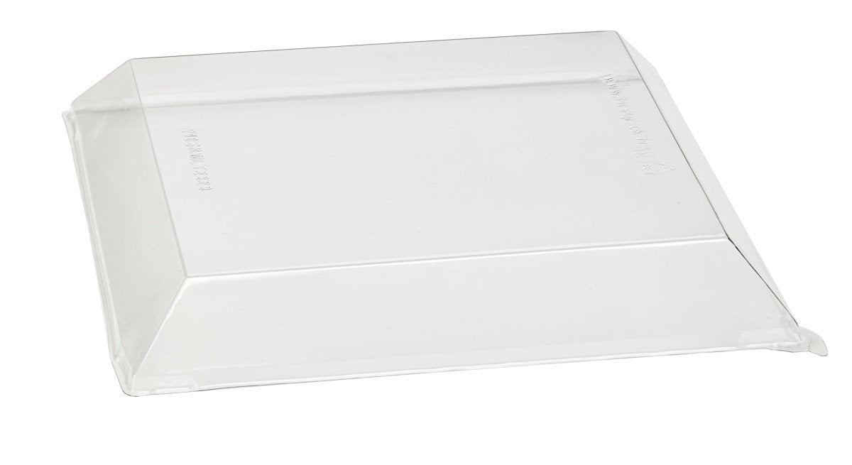 Packnwood Clear PET Lid for 210SAMBQ2323 L:9.05in W:9.05in H:1.33in - iFoodservice Online