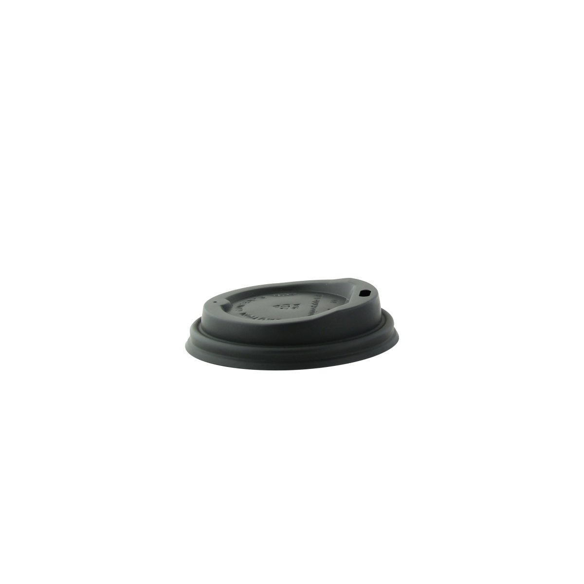 Packnwood Compostable black coffee lid for 8oz D:3.15in - iFoodservice Online