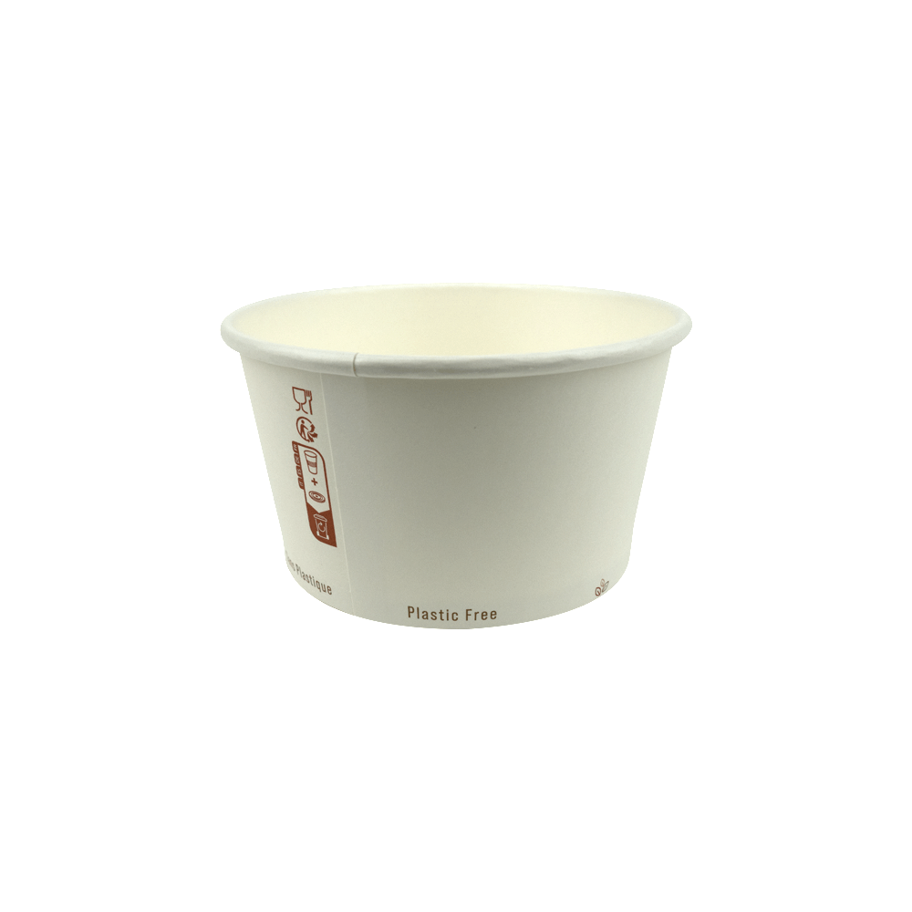 Packnwood Compostable Soup Cup 12oz D:4.5H:2.5in - iFoodservice Online