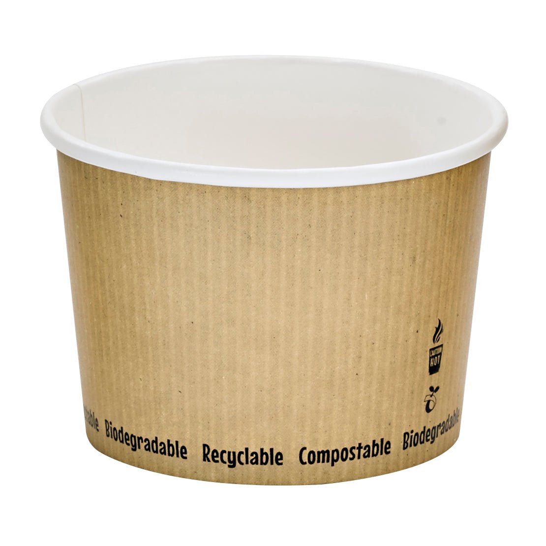 Packnwood Compostable Soup Cup 16oz D:4.5in H:3.1in - iFoodservice Online
