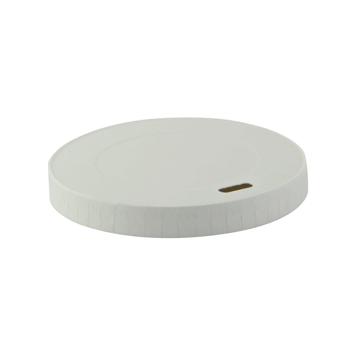 Packnwood Compostable White Paper Coffee Lid for 8oz D:3.15in - iFoodservice Online