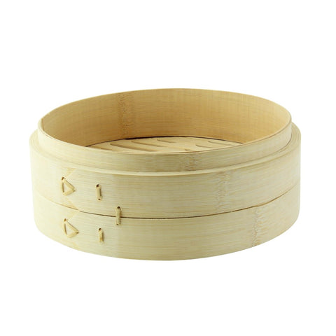 Packnwood Dim Sum Large Bamboo Reusable Steamer 25oz D:7.9in H:2.4in - iFoodservice Online