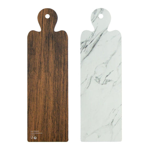 Packnwood Double Face Marble/Wooden Planks For Mezze/Tapas L:11.6in W:3.5in - iFoodservice Online