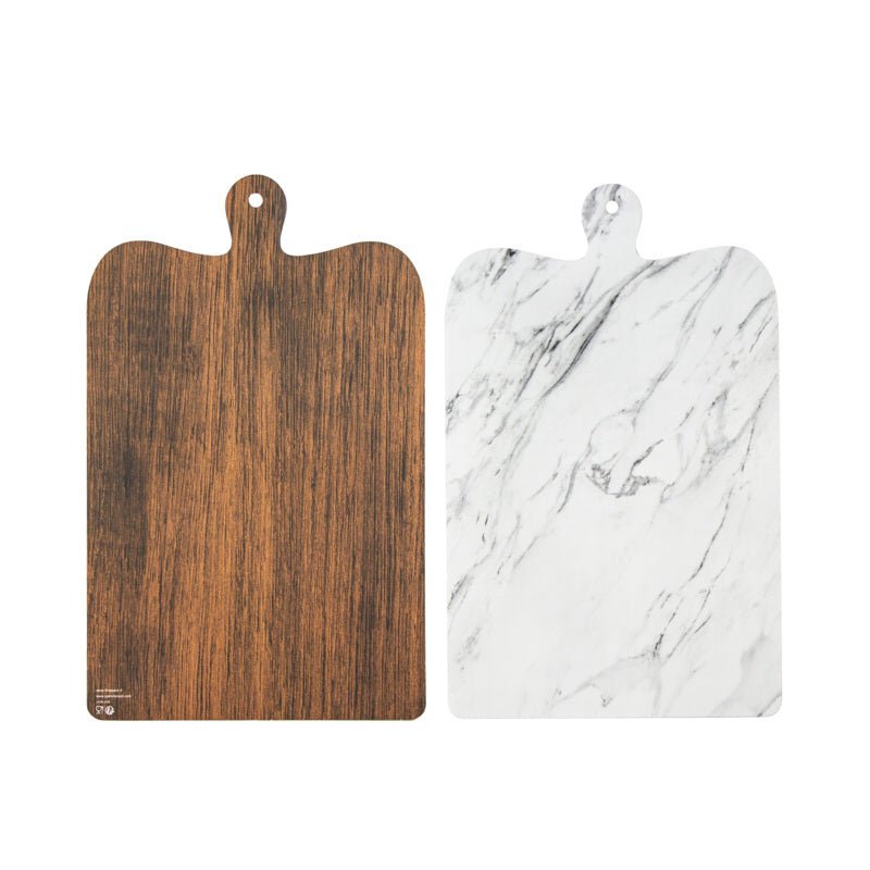 Packnwood Double Face Marble/Wooden Planks For Mezze/Tapas L:15.6in W:9.6in - iFoodservice Online