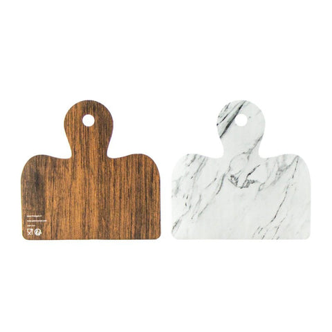 Packnwood Double Face Marble/Wooden Planks For Mezze/Tapas L:5in W:5in - iFoodservice Online