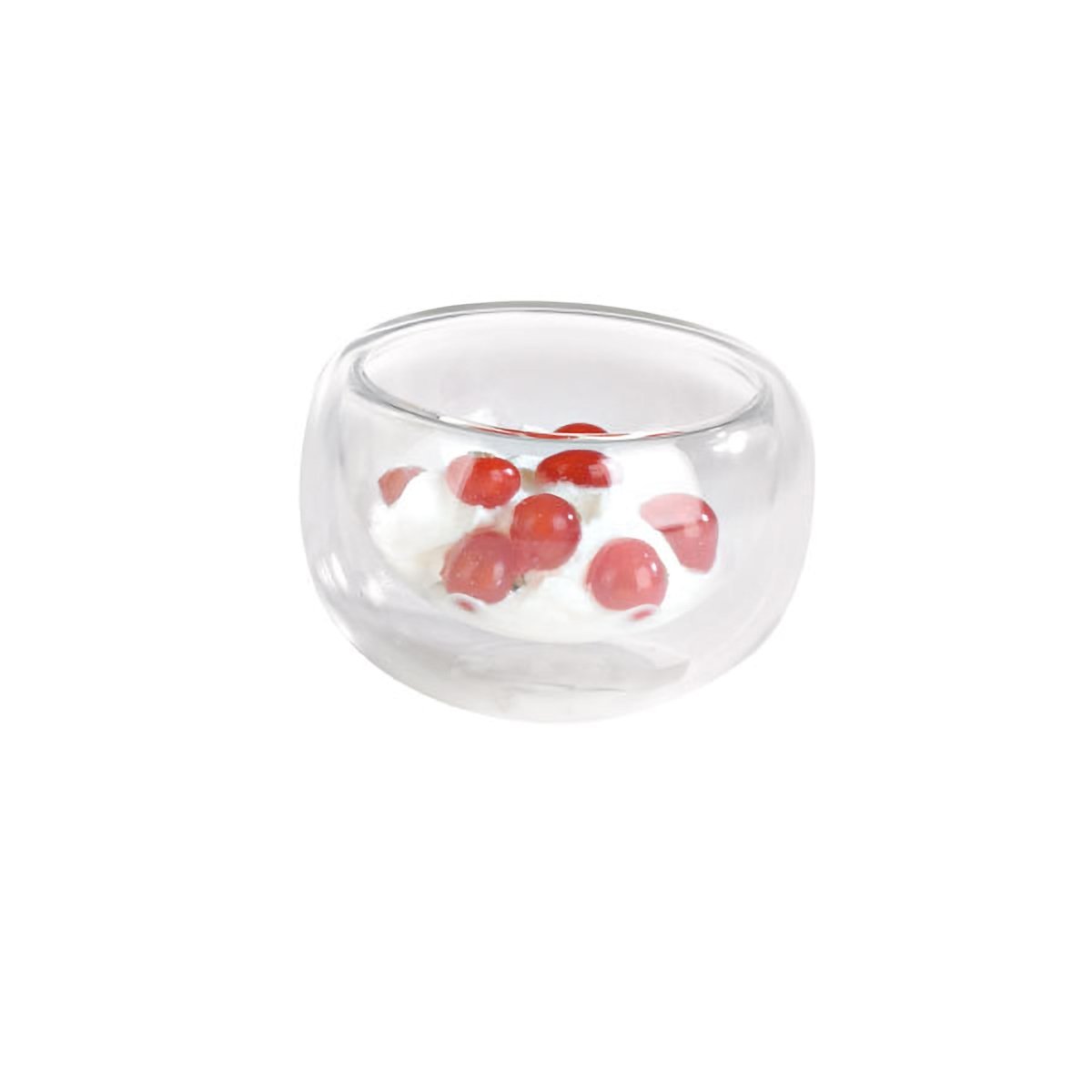 Packnwood Double Wall Short Mini Reusable Glass 1.8oz D:2.5in H:1.5in - iFoodservice Online