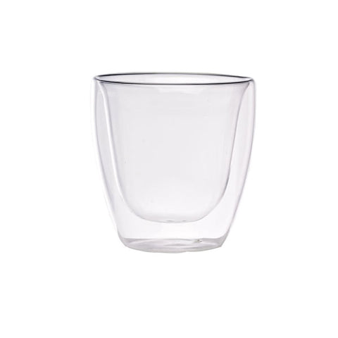 Packnwood Double Wall Short Mini Reusable Glass 2.5oz D:2.5in H:2.65in - iFoodservice Online