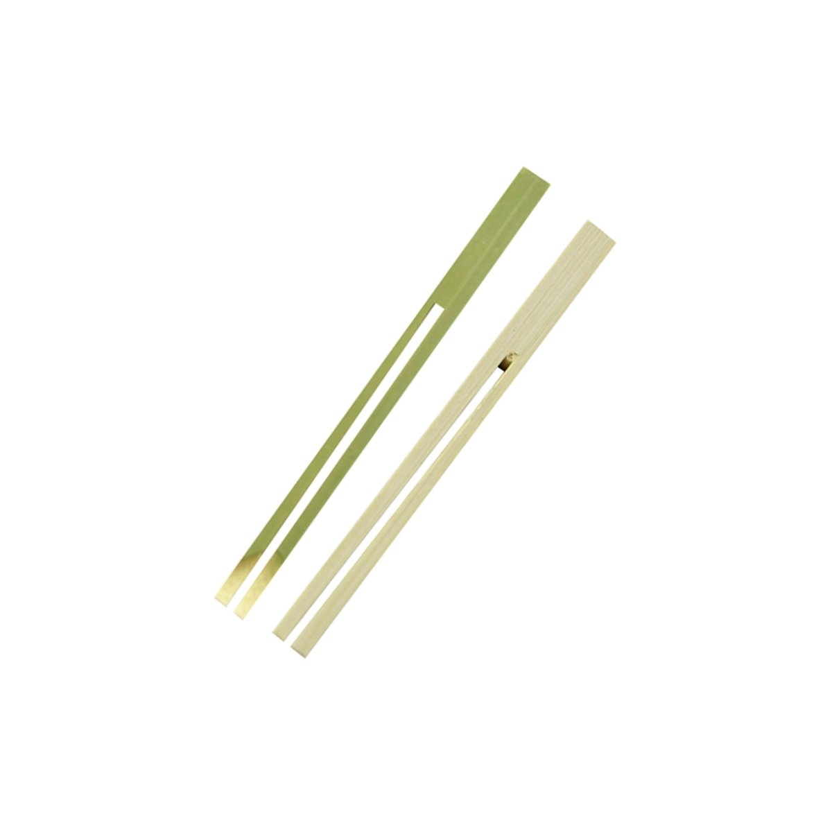 Packnwood DUAL PRONG Bamboo Double Pick Skewer L:3.9in W:0.23in H:0.1in - iFoodservice Online