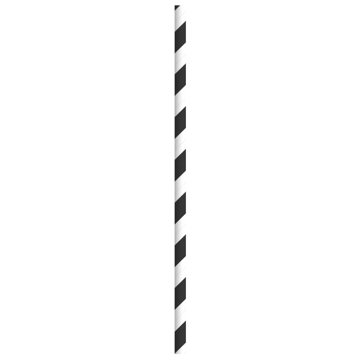 Packnwood Durable Black & White Striped Cocktail Paper Straws - Wrapped D:0.2in H:5.7in - iFoodservice Online