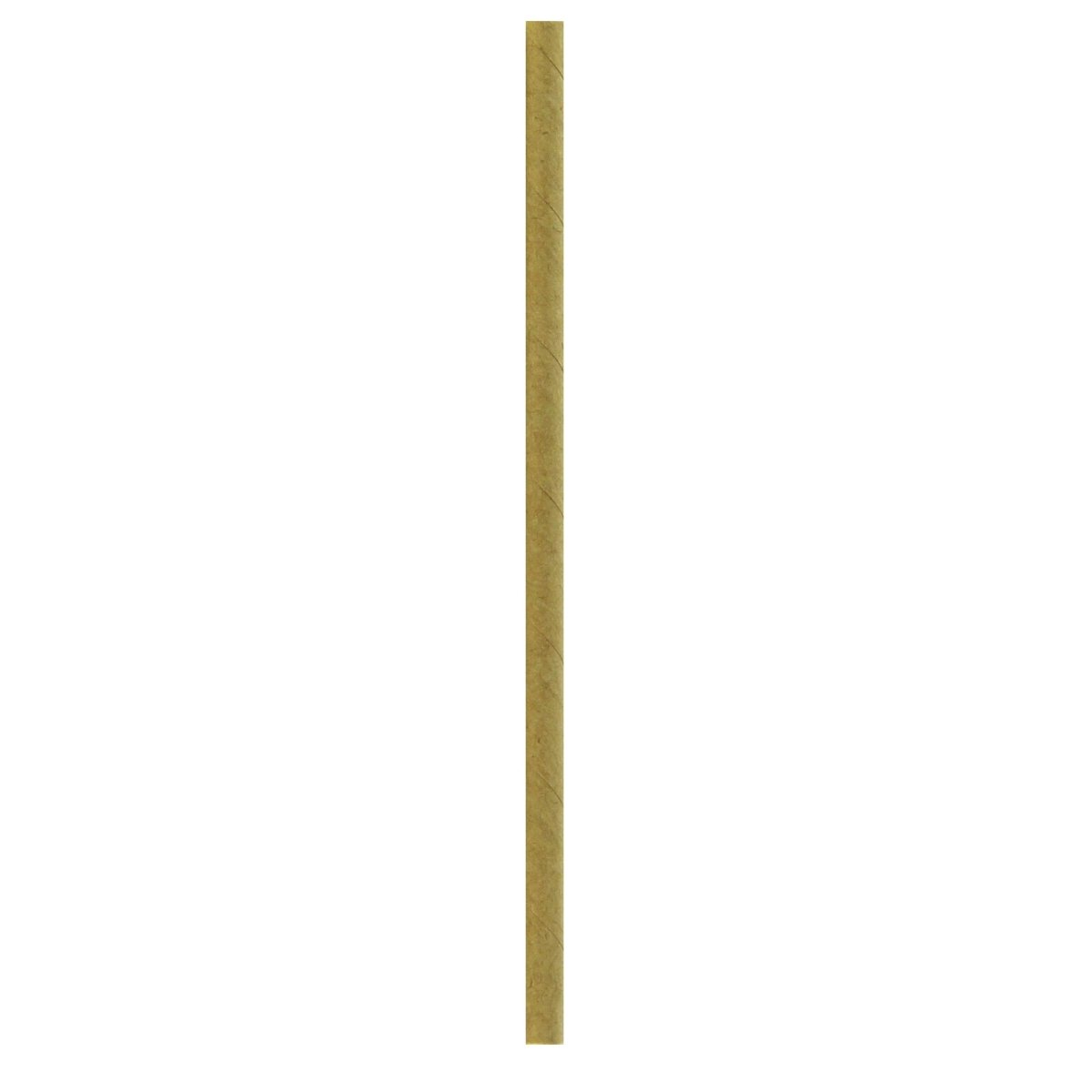 Packnwood Durable Kraft Cocktail Paper Straws - Unwrapped D:0.2in H:5.7in - iFoodservice Online