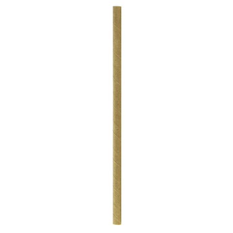 Packnwood Durable Kraft Paper Straws - Unwrapped D:0.2in L:7.75in - iFoodservice Online