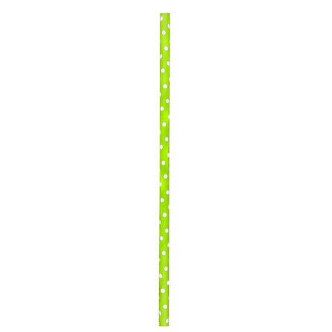 Packnwood Durable Lime Green & White Paper Straws - Unwrapped D:0.2in L:7.75in - iFoodservice Online