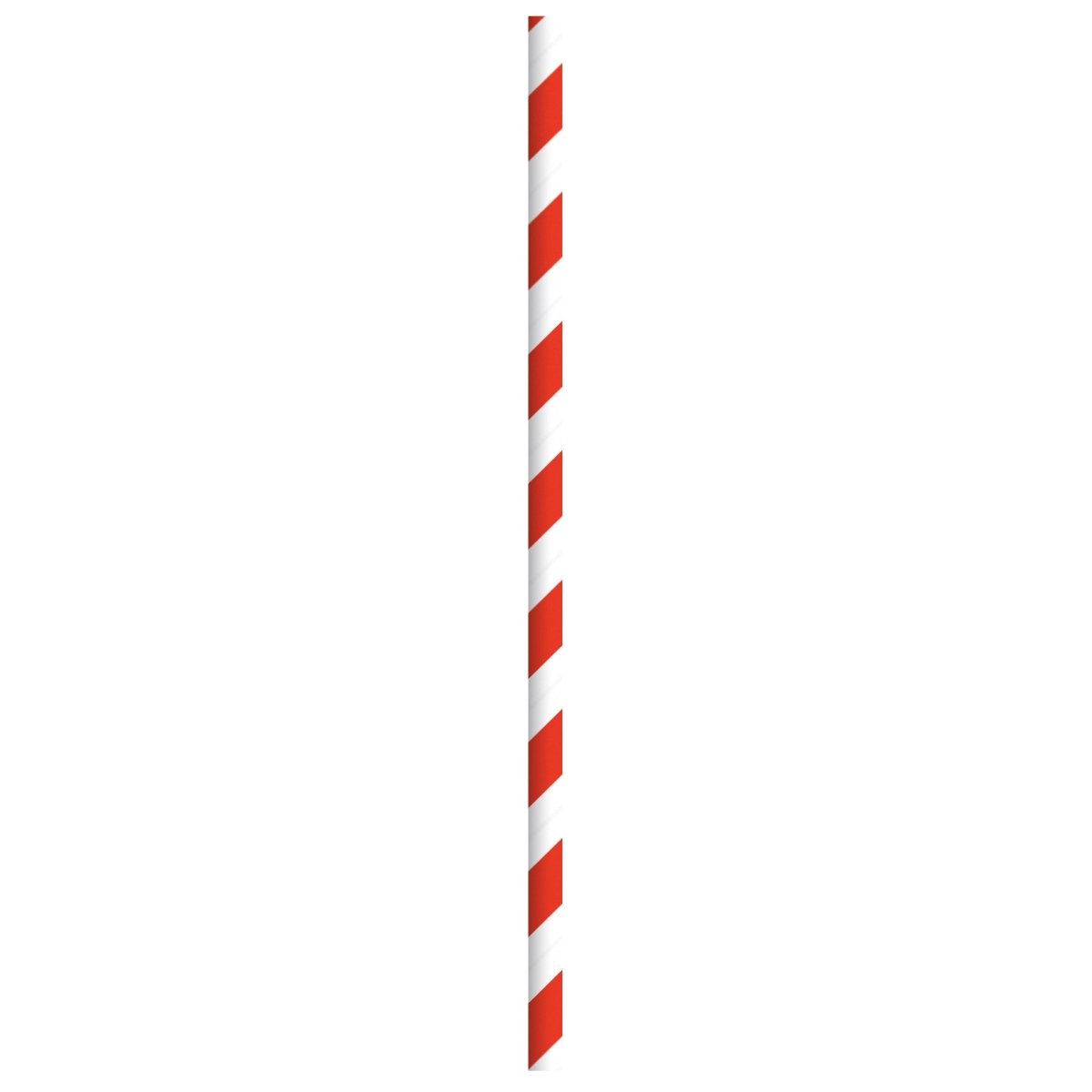 Packnwood Durable Red & White Striped Paper Straws - Wrapped D:0.2in L:7.75in - iFoodservice Online