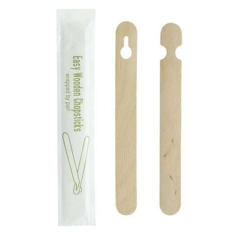 Packnwood Easy Wooden Chopsticks Wrapped by Pair L:5.9in - iFoodservice Online