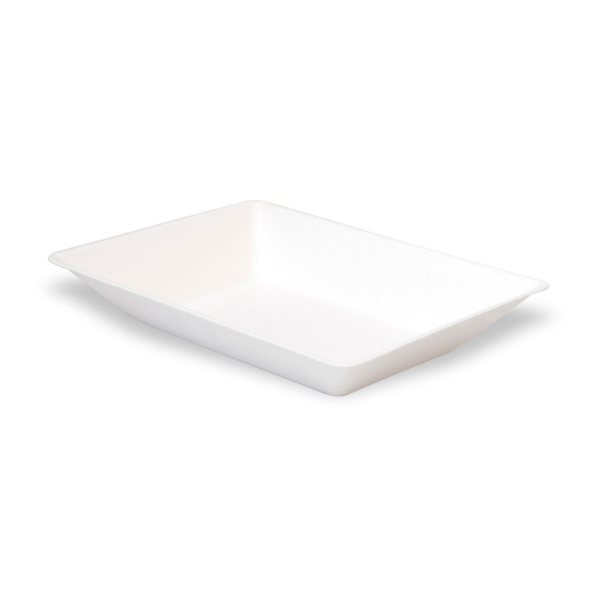 Packnwood Eco - Design White Sugarcane Plate 5oz Top:L:51in W:3.3in H:1.in - iFoodservice Online