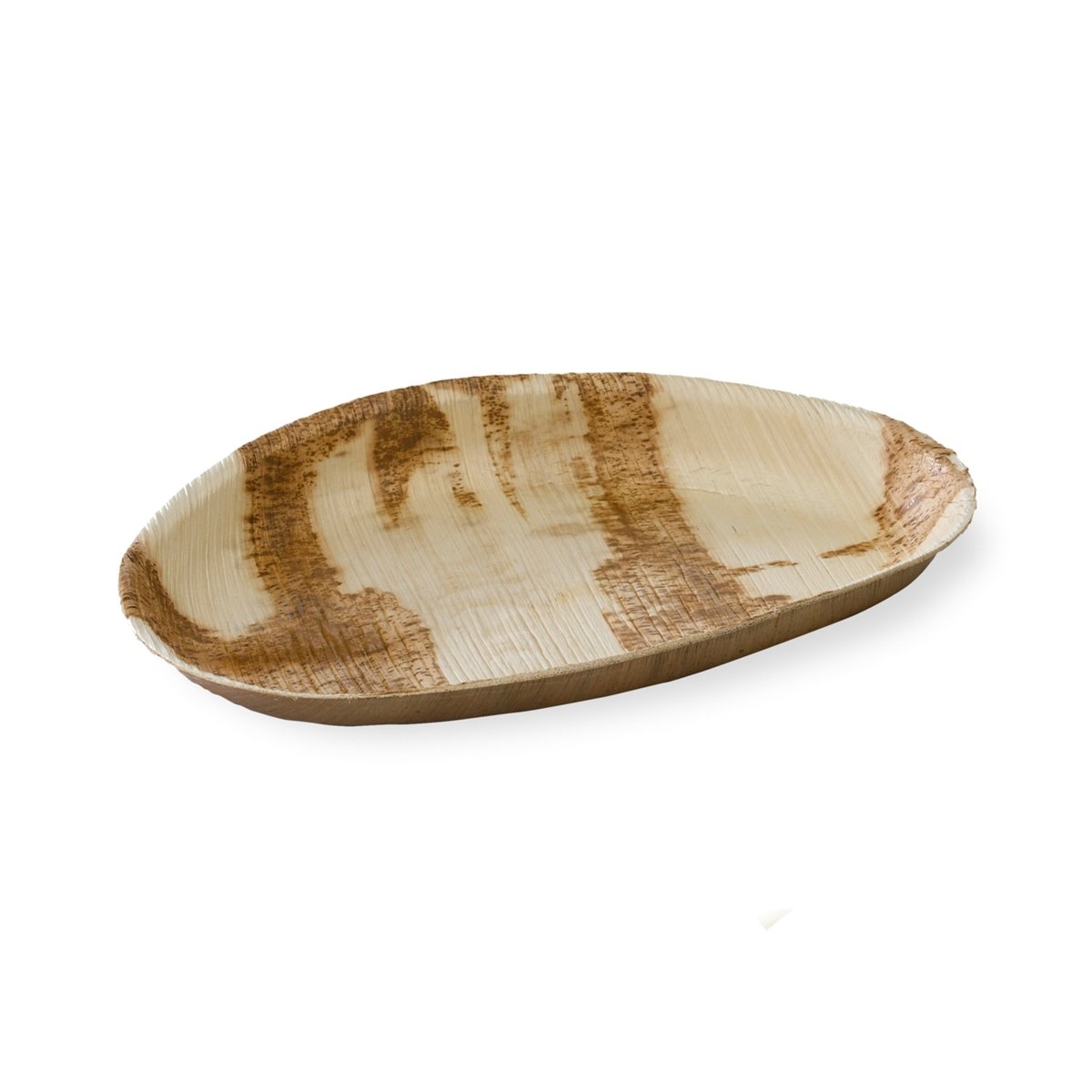 Packnwood Egg Shaped Palm Leaf Plate 13oz L:10.2in W:6.3in H:1in - iFoodservice Online
