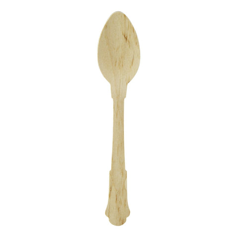 Packnwood Elegant Wooden Coffee Spoon L:4.7in - iFoodservice Online