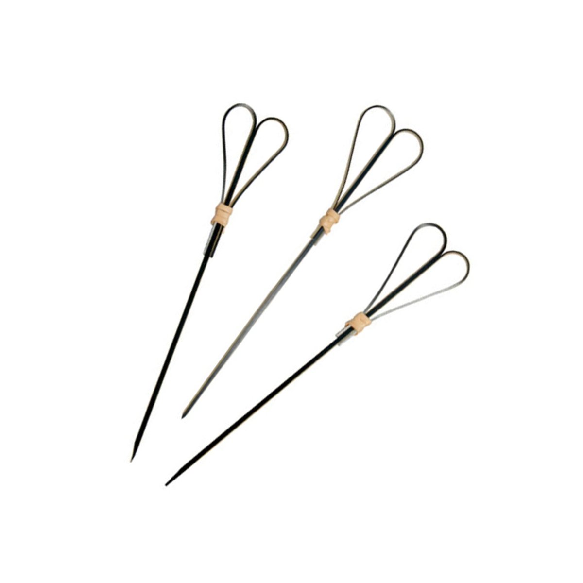 Packnwood FOTSY Black Bamboo Skewer With Looped Heart Design L:5.9in - iFoodservice Online