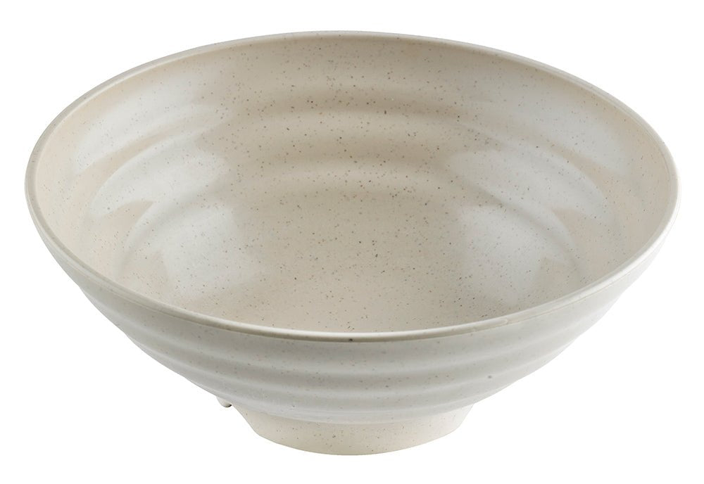 Packnwood HUSKLY Reusable bowl beige husk composite 44 oz D:8.26in H:3.14in - iFoodservice Online